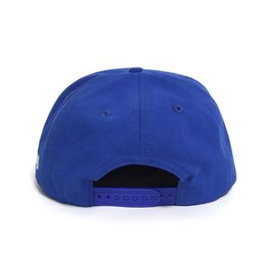 OEMプレミアムコットンキャンバス非構造化5パネルリップストップフラットブリムハットカスタムフラット刺繍ロゴブルークラシックスナップバックキャップ - Product Image 4