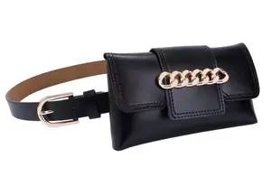 حزام من الجلد موديل 2024 يحمل حقيبة بعملات جذابة حزام من الجلد مخصص للسيدات بالإضافة إلى أكسسوارات حزام للبيع بالجملة