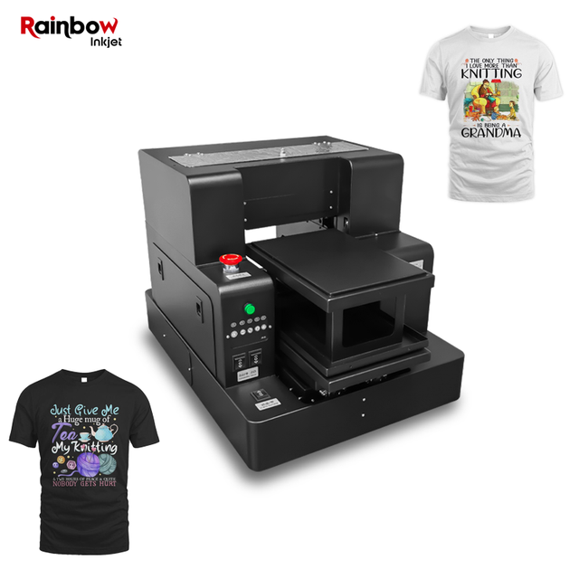 DTG Printer Direct to Garment T-shirt Printing Machine Self Use Small Flatbed T Shirt Printer