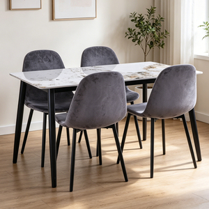 Échantillon gratuit Tables <span class=keywords><strong>à</strong></span> <span class=keywords><strong>manger</strong></span> rectangulaires de luxe modernes haut de gamme pour restaurants, 4 places, pour petits espaces - Product Image 1