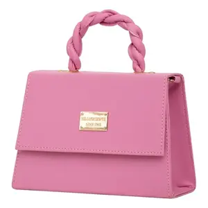 Bolso Bandolera Rosa Fana Lena de 7 Pulgadas, Cierre de Cremallera, Estilo Moderno para Mujer, Verano, Vegano, Correa Única - Product Image 4