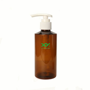 Xypackaging 200ml 6.8oz rỗng màu nâu Pet pcr chai nhựa với mũ giá bán buôn - Product Image 5