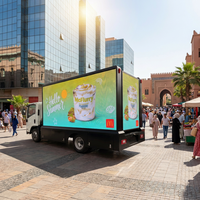 Camion publicitaire extérieur JCT EAL3360W avec écran LED sur 3 côtés pour les spectacles ou événements routiers