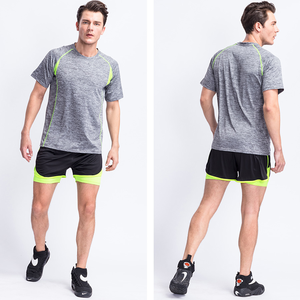 DFU85 Stock et sur mesure, T-shirt de sport respirant à séchage rapide pour homme, idéal pour la musculation, la gym, la course à pied, avec élasticité - Product Image 4