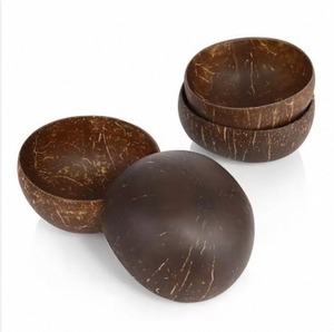 Tazón para Servir Hecho a Mano, Tallado a Mano, de Lujo, Ecológico, Duradero, de Cáscara de Coco Natural, Vajilla Sostenible - Product Image 4