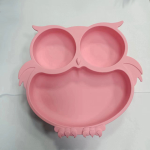 Juego de Platos y Cucharas para Bebé, Platos con Diseño de Búho Kawaii, Plato de Silicona para Alimentación, Antideslizante, Vajilla para Bebés, Juego de Artículos para Niños - Product Image 5