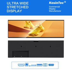 Écran de barre LCD ultra large de 23 "35" 43 "48" 88 "Lecteur de publicité vidéo 4K Moniteur d'affichage d'étagère numérique LCD extensible - Product Image 4