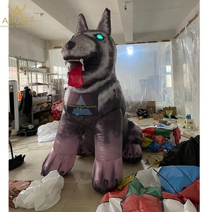 Đáng sợ Inflatable Wolf Dog, Led chiếu sáng Inflatable dog cho quảng cáo Inflatable - Product Image 4