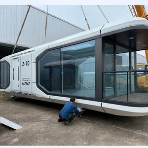 Роскошный сборный дом с 2 спальнями, 40-футовый стальной контейнер, расширяемый мобильный модуль для использования в отеле, крошечный судоходный дом - Product Image 1