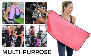 Asciugamano da palestra in microfibra di dimensioni personalizzate all'ingrosso Logo personalizzato rapido asciutto all'ingrosso fascia elastica in microfibra asciugamano sportivo - Product Image 5