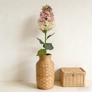 도매 타워형 수국 줄기 번트 효과 사실적인 인조 꽃 내구성 있는 꽃 장식 거실 웨딩용 - Product Image 1