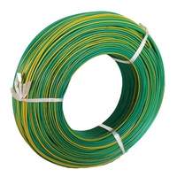 1*16 mm2, cable de cobre aislado Flexible único, verde/amarillo, estañado, resistente a los rayos UV, PVC, modelo RV, Cable de tierra de un solo núcleo