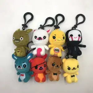 Serie FNAF, llavero de peluche de oso de medianoche, llavero de felpa FNAF, llavero de peluche de Fox Freddy, juguetes colgantes