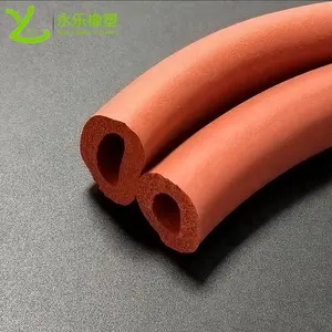 Custom Buffering Fireproof Heat Resistance High Density Foam Tubing Silicone Rubber Foam Hose For Protective