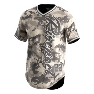 Uniformes de Béisbol de Camuflaje para Hombre y Mujer, Sublimados, para Exteriores, Camisetas de Béisbol con Diseño de Camuflaje - Product Image 1