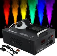 Machine à fumée DJ Disco 1500W DMX LED sans fil avec télécommande, effet de pulvérisation ascendante pour fêtes, clubs, Halloween, décoration