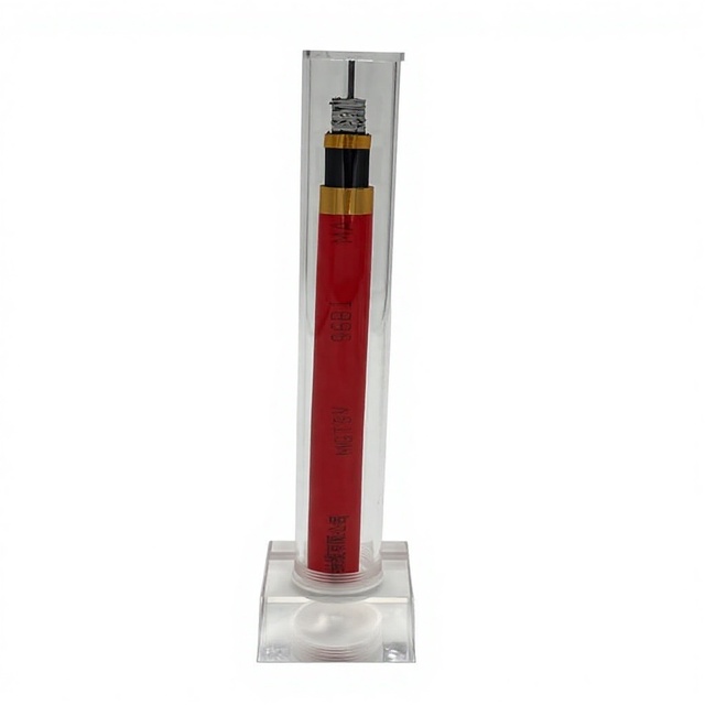 Coal Mine Armored Single Core Signal Composite Cable, Metal Tape Armored Communication Cable, Red PVC Outer Jacket Mining Cable