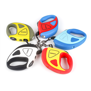 맞춤형 브랜딩이 있는 개폐식 애완 동물 가죽 끈, <span class=keywords><strong>LED</strong></span> 깜박이는 빛과 생생한 색상 선택 - Product Image 3