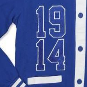 도매 사용자 정의 그리스 생활 여자의 울 혼방 니트 카디건 대비 트림 수 놓은 그리스 편지 여학생 클럽 친목회 이벤트 - Product Image 5