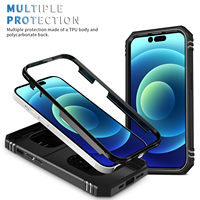 Porte-anneau magnétique Béquille Étui de protection Objectif de caméra pour iPhone 12 13 14 15 16 17 Pro Max Housse de téléphone portable gratuite