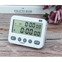 Penjualan laris modern layar besar dua set pengatur waktu pengocok digital dengan dua set pengatur waktu alarm goyang dan cahaya