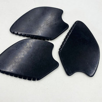 Planche de Gua Sha en Jade, Outil de Gua Sha Bien-être, Masseur Facial et Oculaire, Peigne Gua Sha Double Usage Corps et Cuir Chevelu Modèle 3698 YUEXIU