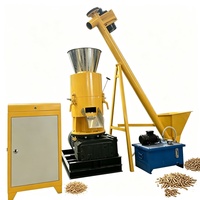 Granulateur de biomasse avicole fiable 300 kg/h avec moteur en cuivre 11 kW 380 V – Moulin à granulés d'aliments électriques