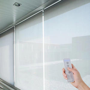 Popular al aire libre portátil Blackout pantalla Monsoon persianas inteligentes motorizadas ventana persianas con Motor Wifi - Product Image 4