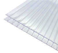 Plaques alvéolaires multicouches en polycarbonate HANHAI, 14 panneaux, 4-8 mm, anti-UV, durables, écologiques, modernes, pour extérieur, gaufrées