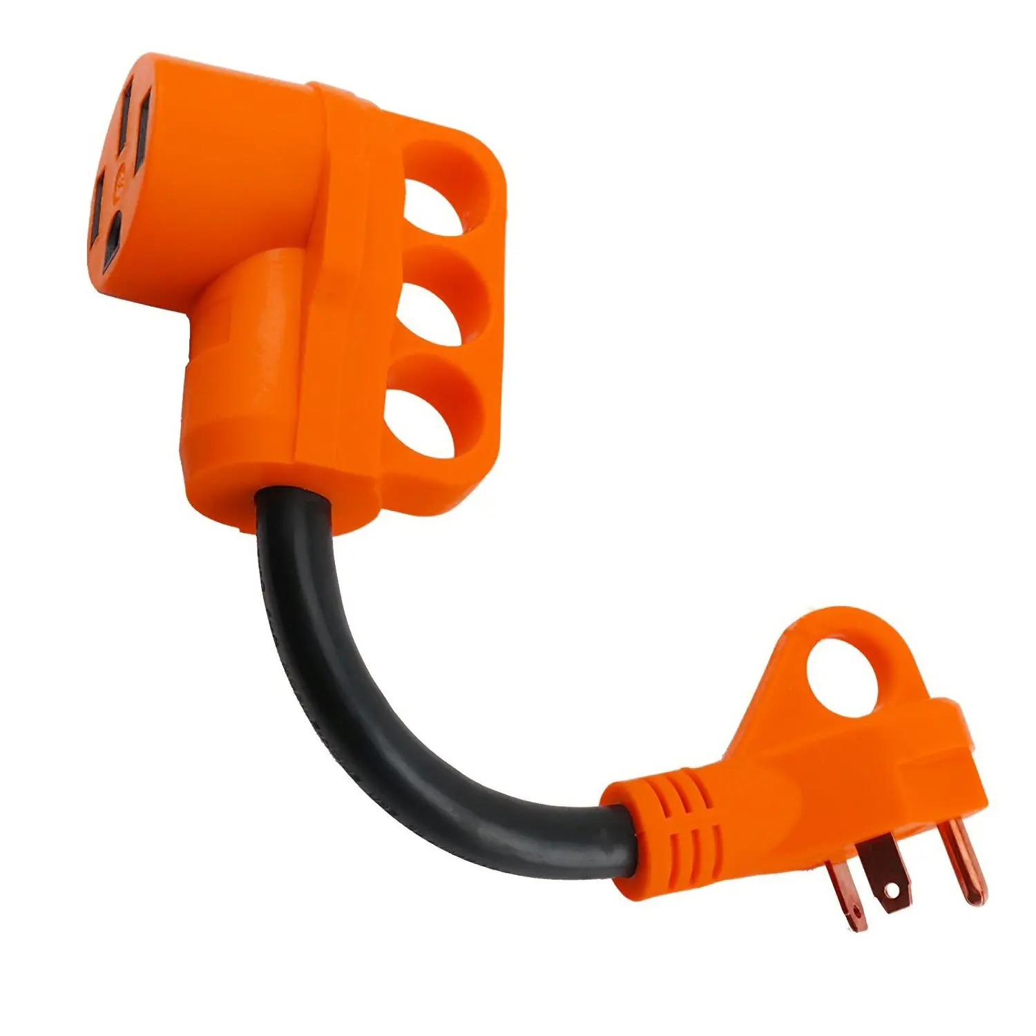 Kabel ekstensi adaptor rv elektrik AS wadah 30 Amp ke steker 50 Amp dengan pegangan daya di kedua ujung