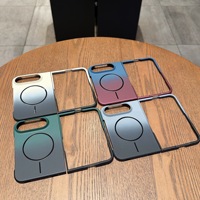 Étui de téléphone pliable à chargement magnétique sans fil Gradient pour iPhone Duo iPhone 18 Fold Ultra, protection antichoc