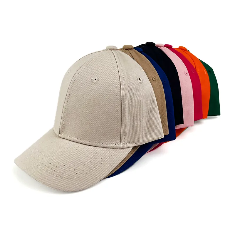 Children Fashion 100 Cotton Summer Spring Solid Color 6 Panels Plain Blank Sun Proof Travel Outdoor Kids Baseball Cap Hat