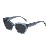 Lunettes de soleil de luxe polarisées avec protection UV400, monture complète, lunettes de soleil œil de chat, lunettes de soleil en acétate, lunettes de soleil de créateur de couleur or