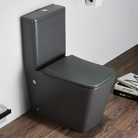 Ensemble WC moderne en céramique de luxe à double chasse, deux pièces, pour hôtels, écologique, à poser au sol