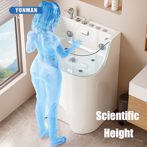 Vasca da Bagno Moderna Autoportante in Acrilico per Toelettatura Animali con Rubinetto Incluso per <span class=keywords><strong>Spa</strong></span> e Villa per Animali - Product Image 4