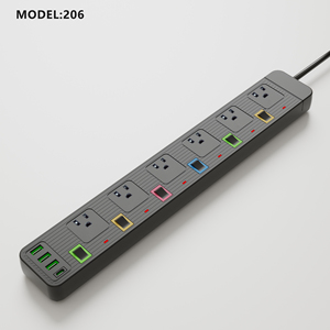 แถบพลังงานมาตรฐาน3ช่องพร้อมช่องเสียบสวิตช์3USB 1แบบ cindividual ดีไซน์ใหม่ - Product Image 4