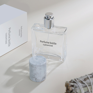 Clear Rectangular Screw Cap Glass <b>Perfume</b> <b>Bottle</b> <b>30ml</b> Custom Logo Packaging - Product Image 2