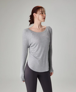 <span class=keywords><strong>Camisa</strong></span> Holgada para Mujer, de <span class=keywords><strong>Manga</strong></span> <span class=keywords><strong>Larga</strong></span>, Transpirable, Cómoda, con Hombros Descubiertos, a Rayas, Multiusos, que Cubre la Cintura, Elegante - Product Image 5