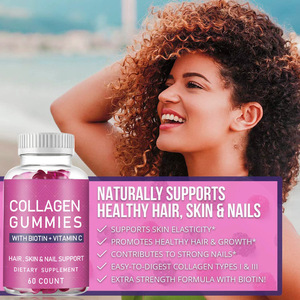 Hautpflege-Gummibärchen Kollagen Hydrolysiertes Marines Kollagen Vitamin C Kollagen-Gummibärchen für die Haut und Vitamin-C-Gummibärchen - Product Image 3