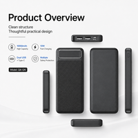 Banco de Energía de 10000 mAh para Regalos Corporativos, Cargador de Teléfono de 10000 mAh, Logotipo Personalizado, Venta al Por Mayor de Fábrica, CE RoHS FCC para Compradores Comerciales
