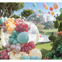 Tente bulle gonflable commerciale en PVC pour camping, fêtes et événements – Dôme igloo transparent extérieur avec tunnel pour réceptions