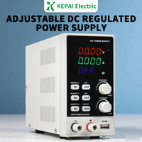 Alimentation électrique CC réglable 30V 6A avec affichage à 4 chiffres, alimentation de laboratoire variable avec mémoire préréglée et protection OVP/OCP