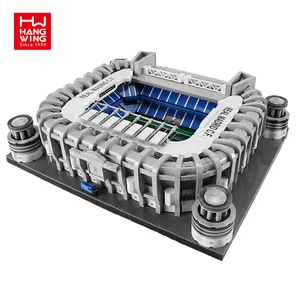 HW tasarımcı yetkilendirme yaratıcı yapı taşları Bernabue futbol sahası modeli montaj tuğla eğitici oyuncaklar 4266 adet