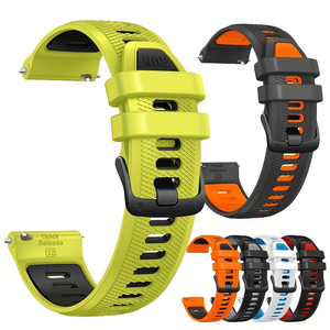 Correa de Repuesto Deportiva de Silicona Transpirable de 22 mm para Relojes Inteligentes Amazfit GTR 2/3/4/2e/<span class=keywords><strong>GTR3</strong></span> <span class=keywords><strong>Pro</strong></span>, 10 Colores, Fácil Instalación - Product Image 2