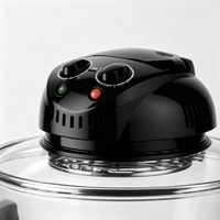 Friteuse à air Light Wave, capacité 10L, commande numérique, usage domestique, matériau en verre