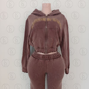 Велюровая куртка с логотипом, женская одежда, комплект из 2 предметов, спортивные костюмы, хлопковые спортивные костюмы для бега, женские спортивные костюмы, велюровые спортивные костюмы - Product Image 3