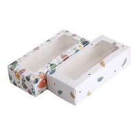 Boîte-cadeau mignon blanc d'emballage de papier de carton de taille personnalisée de conception pour des chaussettes
