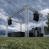 Kit de système de charpente modulaire carrée en alliage d'aluminium réglable, capacité de charge de 200 kg, certifié CE TUV, installation rapide, stand d'exposition