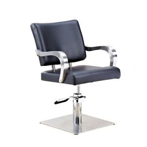 Silla de Estilista al por Mayor, Silla de Barbería para Salón de Belleza, Silla de Estilista Moderna Dorada con Base Cuadrada - Product Image 1