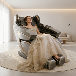 <span class=keywords><strong>เก้าอี้</strong></span>นวดหุ่นยนต์ระดับไฮเอนด์ นวด 4 มิติ ควบคุมด้วยเสียงอัจฉริยะ ปรับเอนนอนไร้น้ำหนัก นวดทั่วร่างกาย <span class=keywords><strong>เก้าอี้</strong></span>หุ่นยนต์สำหรับใช้ในบ้านสุดหรู - Product Image 1